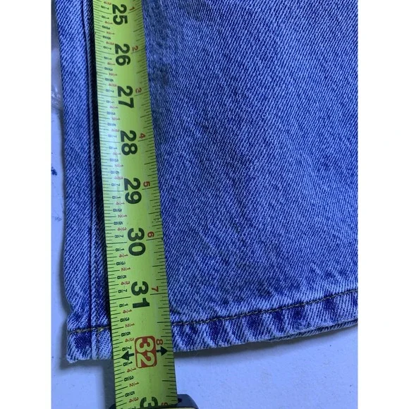 Women's Sz 25 (25x32)‎ Pacsun 90s Boyfriend Mom  Light wash Blue Jean Distressed - Picture 6 of 6